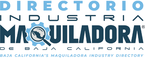El logo de Directorio de la Industria Maquiladora de Baja California